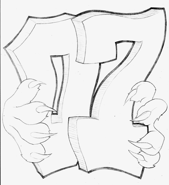 Senior spirit wear design: 07ClawsFromJustBeyond