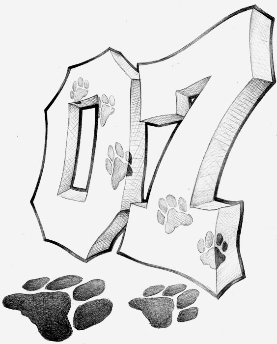 Senior spirit wear design: 07Paws