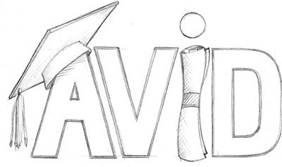 Senior spirit wear design: AVID