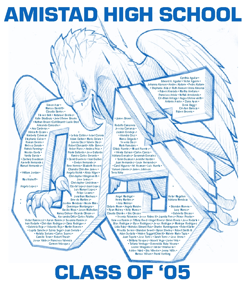 Senior spirit wear design: Amistad 05 back